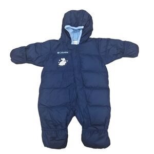 NEW Vintage Columbia Snuggly Bunny Bunting Suit Infant Down Insulated